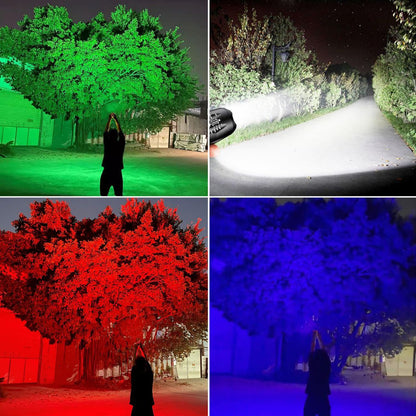 LINTERNA DE CACERIA  4 COLORES LED INTEGRADOS