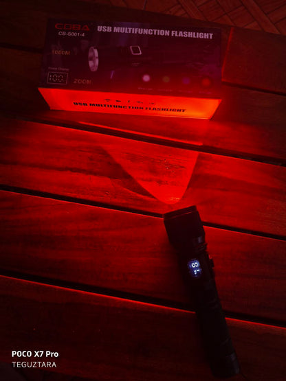 LINTERNA DE CACERIA  4 COLORES LED INTEGRADOS