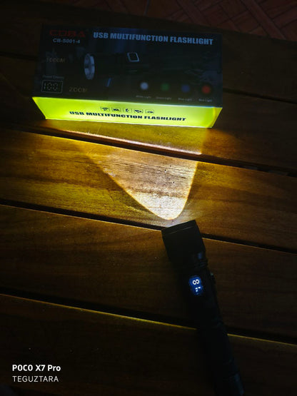 LINTERNA DE CACERIA  4 COLORES LED INTEGRADOS