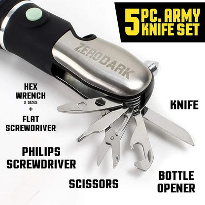 LINTERNA LED 8 EN 1 MULTIHERRAMIENTA PARA INTERIOR Y EXTERIOR TACTICAL OUTDOORS