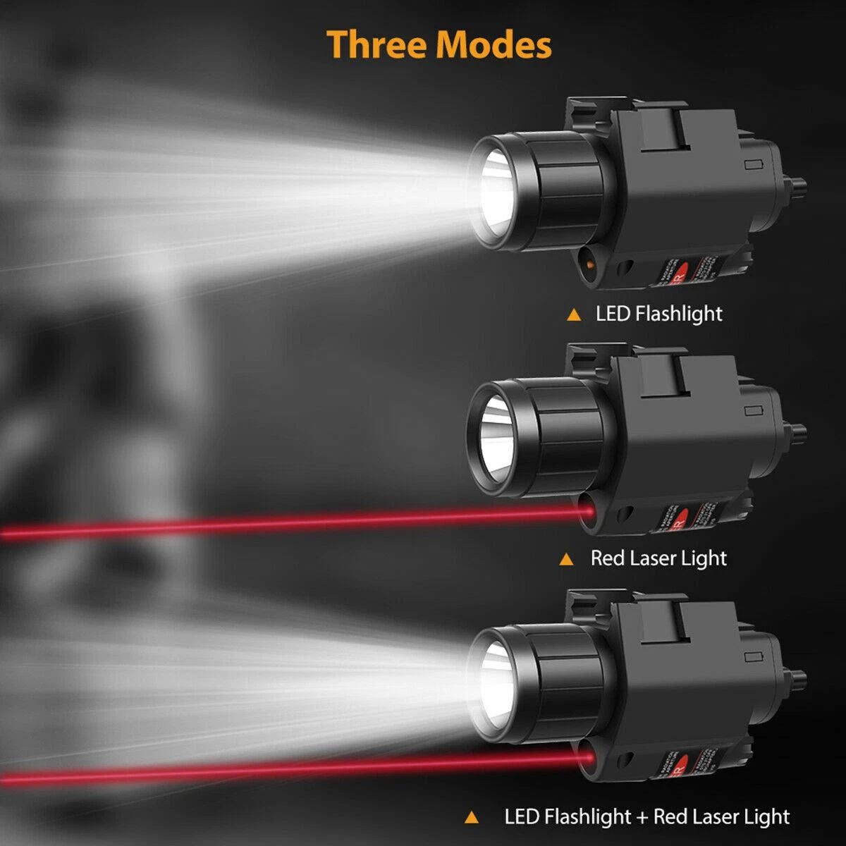 LINTERNA DE CAZA DE RAPIDO MONTAJE 800 LUMENS CON LÁSER