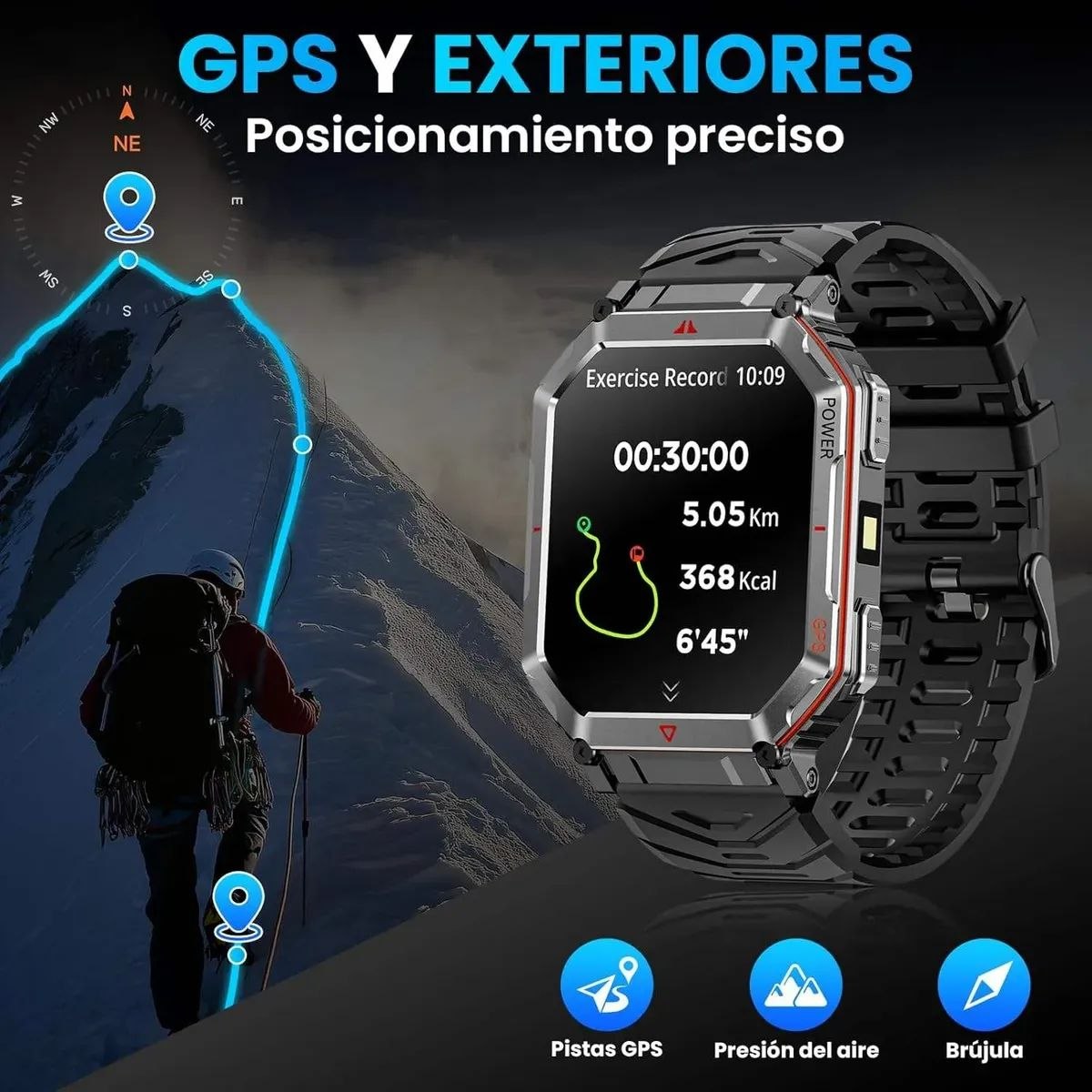 Reloj Inteligente Titan Táctico AI GPT