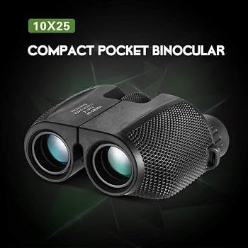 Binoculares Compactos Plegables HD 10x25