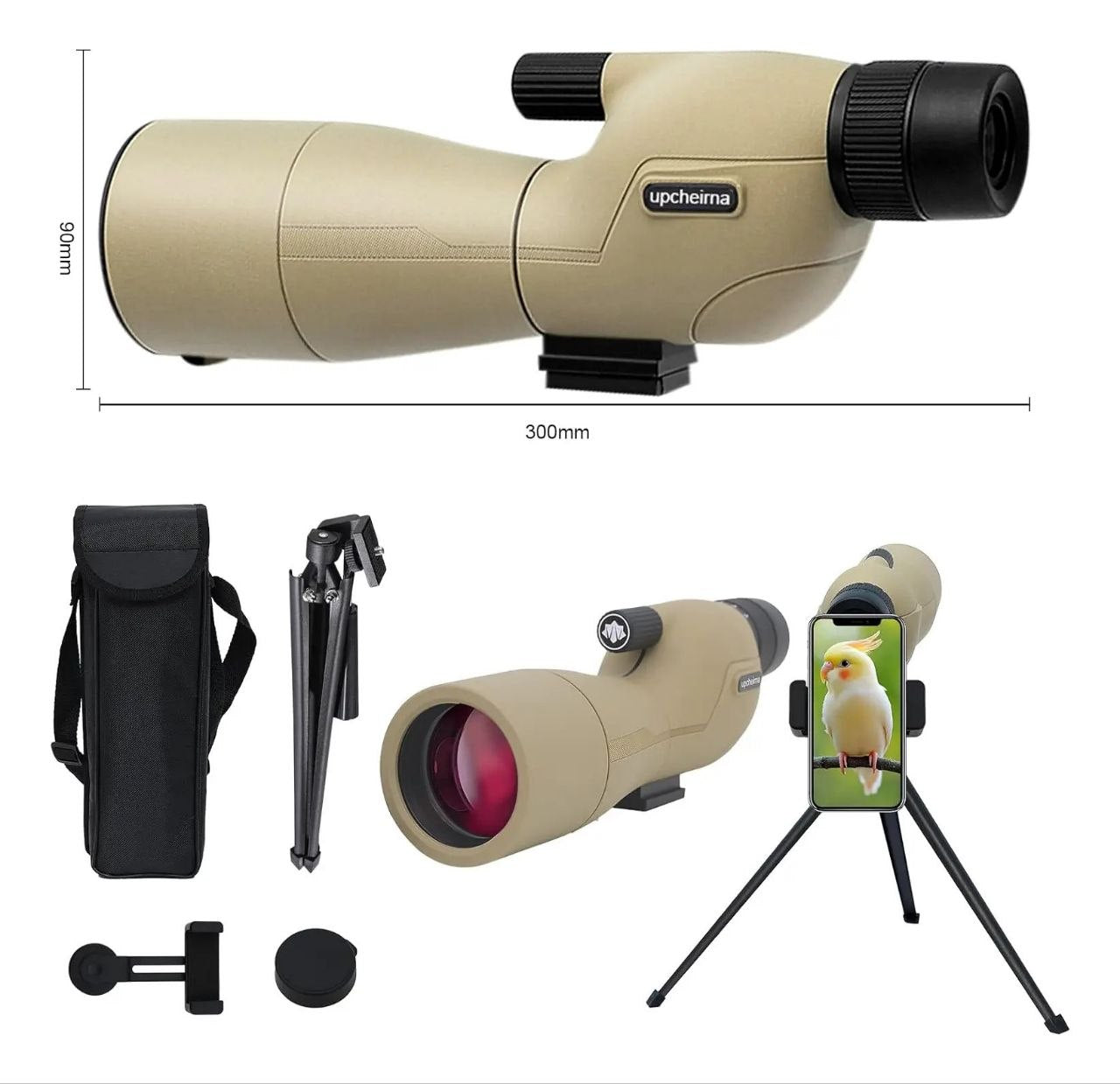Telescopio Terrestre Landview 25-75x60 - Óptica de alta precisión con adaptador celular