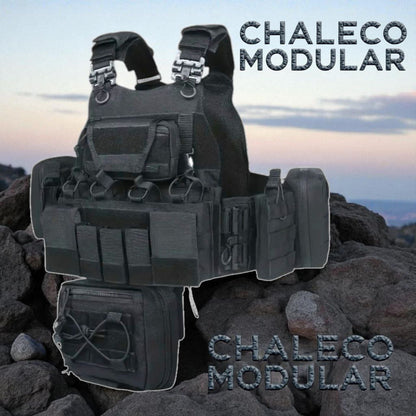 CHALECO TACTICO MODULAR ALPHA ACCESORIOS DESMONTABLES