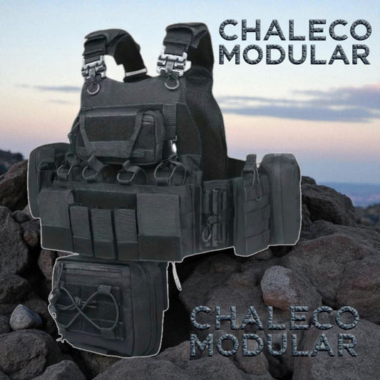 CHALECO TACTICO MODULAR ALPHA ACCESORIOS DESMONTABLES