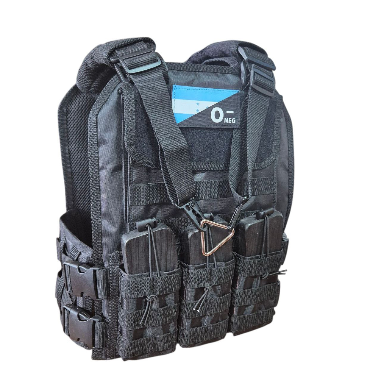CHALECO TACTICO SPARTANO BUNGEE [ PORTAFUSIL INTEGRADO]