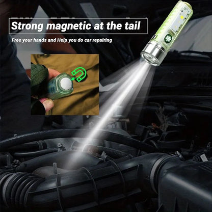 LINTERNA POLICIAL MINI CON LUZ DE CIRCULINA RECARGABLE