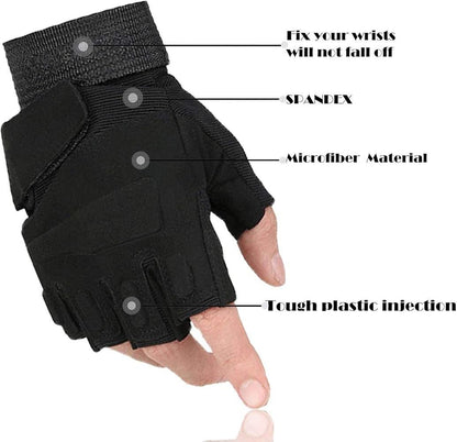 GUANTES TACTICOS DEPORTIVOS MICROFIBRA AJUSTE DE MUÑECA ANTISKIP