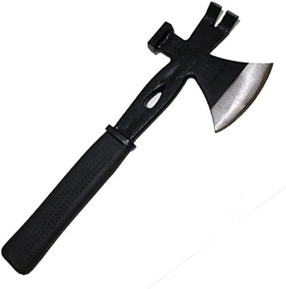 HACHA MULTIUSO ACAMPADA HOGAR MULTIHERRAMIENTA 4 EN 1 HIERRO FORJADO PALANCA DE UÑA MARTILLO SACACLAVOS HACHA TOMAHAWK