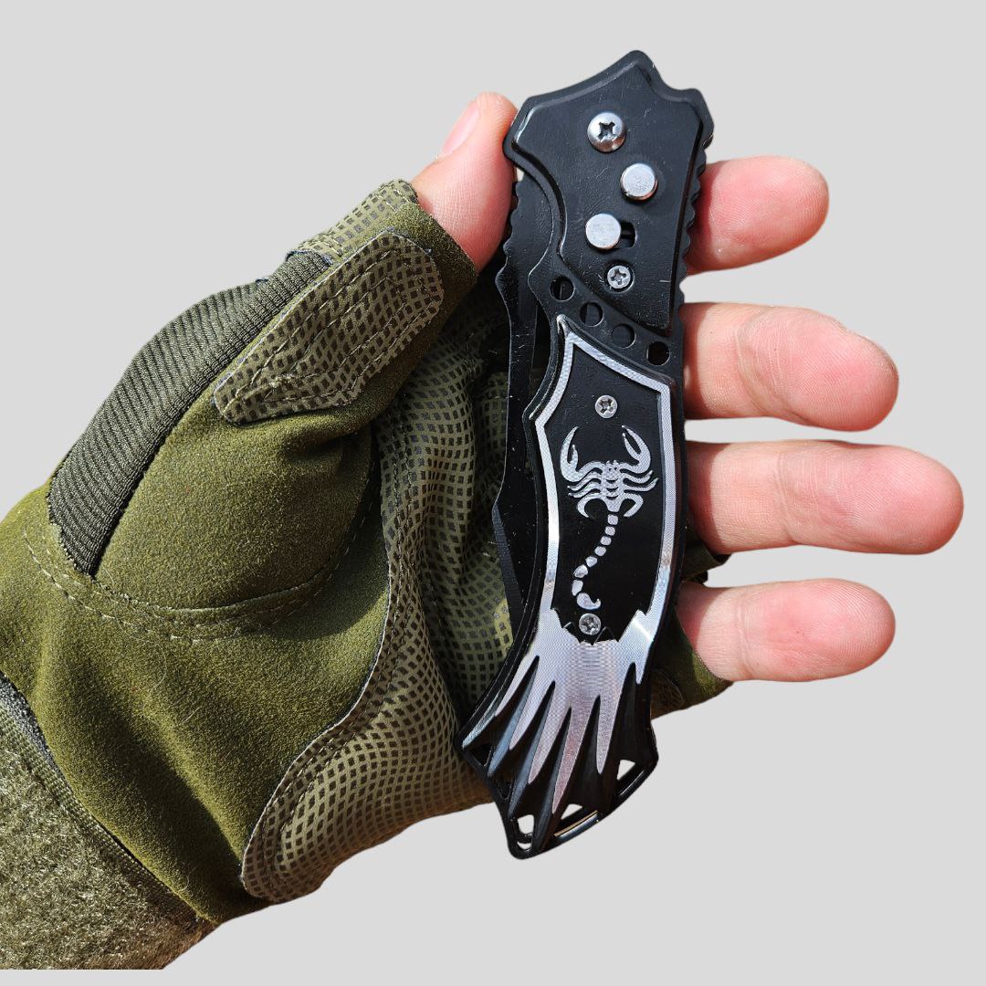 NAVAJA POCKET AUTOMATICA PLEGAGLE SCORPION CLIP SUJECION