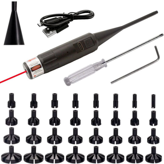 Kit Colimador Láser Universal con 32 adaptadores