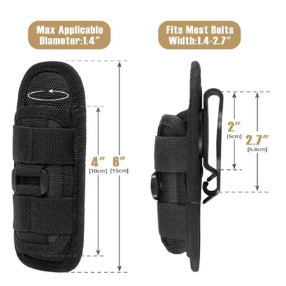 FUNDA PARA LINTERNA MOLLE COMPATIBLE Y GIRATORIA 360