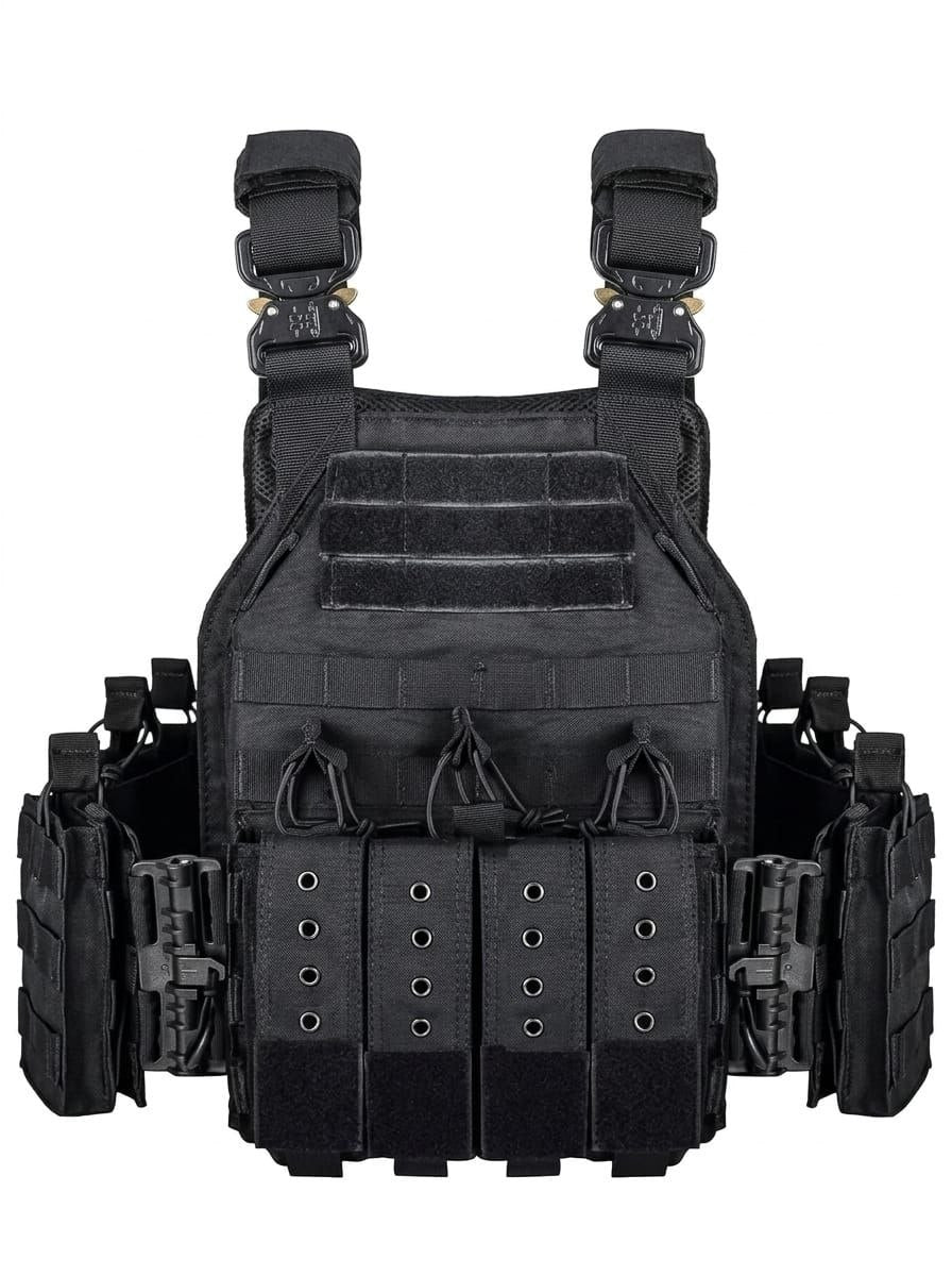 CHALECO TACTICO DEPORTIVO MOLLE.SYSTEM NYLON 1000D RAPIDA LIBERACION