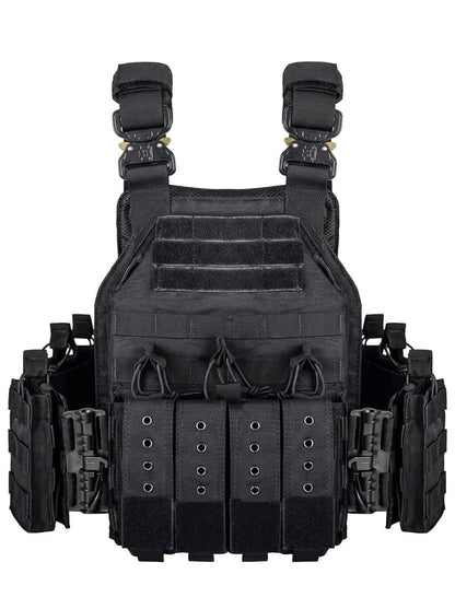 CHALECO TACTICO DEPORTIVO MOLLE.SYSTEM NYLON 1000D RAPIDA LIBERACION
