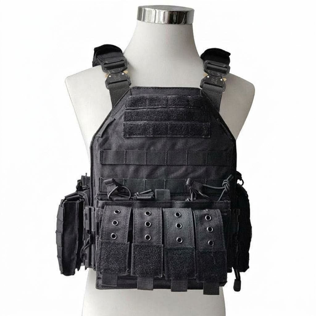CHALECO TACTICO DEPORTIVO MOLLE.SYSTEM NYLON 1000D RAPIDA LIBERACION