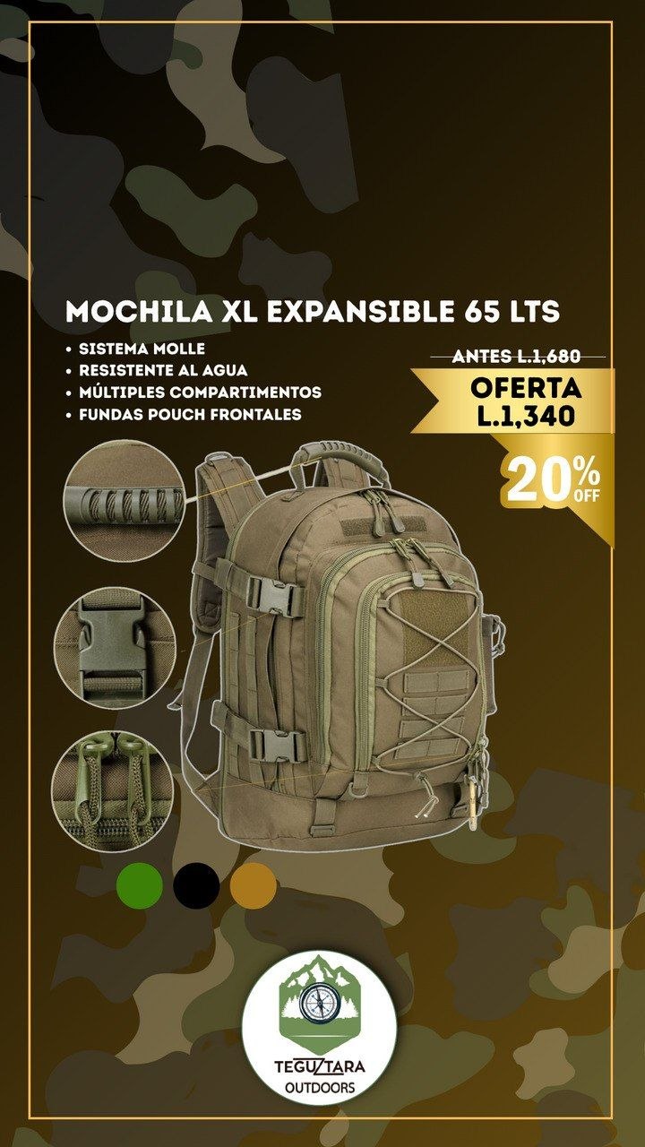 Mochilas 20% Descuento