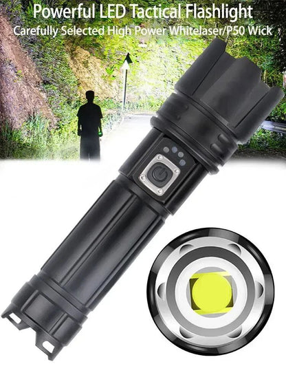 LINTERNA TACTICA DEPORTIVA RECARGABLE DE ALTA LUMINOSIDAD