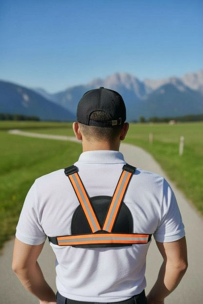 PECHERA TACTICA DEPORTIVA BANDAS REFLECTIVA DESMONTABLE  / BOLSO FRONTAL DE ALMACENAMIENTO EXPANSIBLE