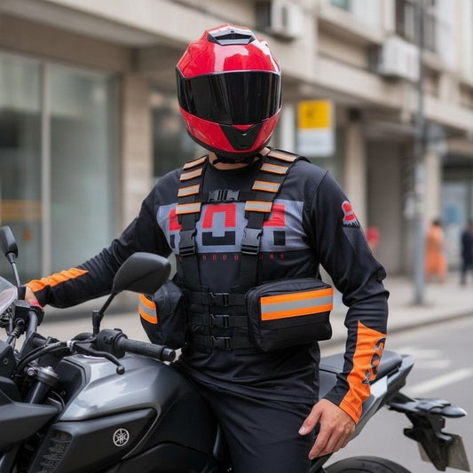 ARNÉS TÁCTICO DEPORTIVO REFLECTIVO / VELCROS Y BOLSOS DESMONTABLE