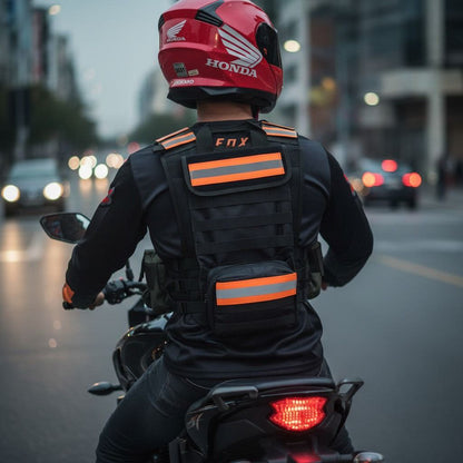 ARNÉS TÁCTICO DEPORTIVO REFLECTIVO / VELCROS Y BOLSOS DESMONTABLE