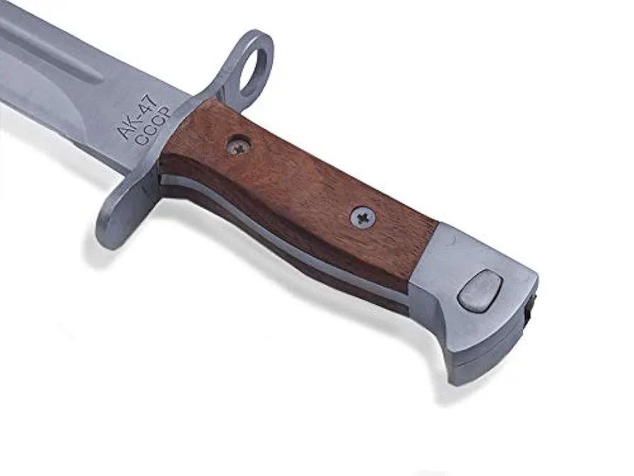 CUCHILLO BAYONETA AK47CCCP  DE ACERO ASS1 RUSSIAN CAZA CAMPING