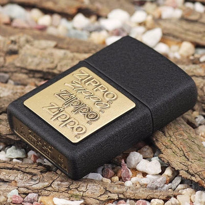 ZIPPO 362 BLACK CRACKLE GOLD