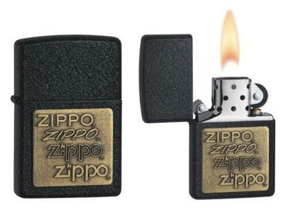 ZIPPO 362 BLACK CRACKLE GOLD