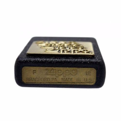 ZIPPO 362 BLACK CRACKLE GOLD