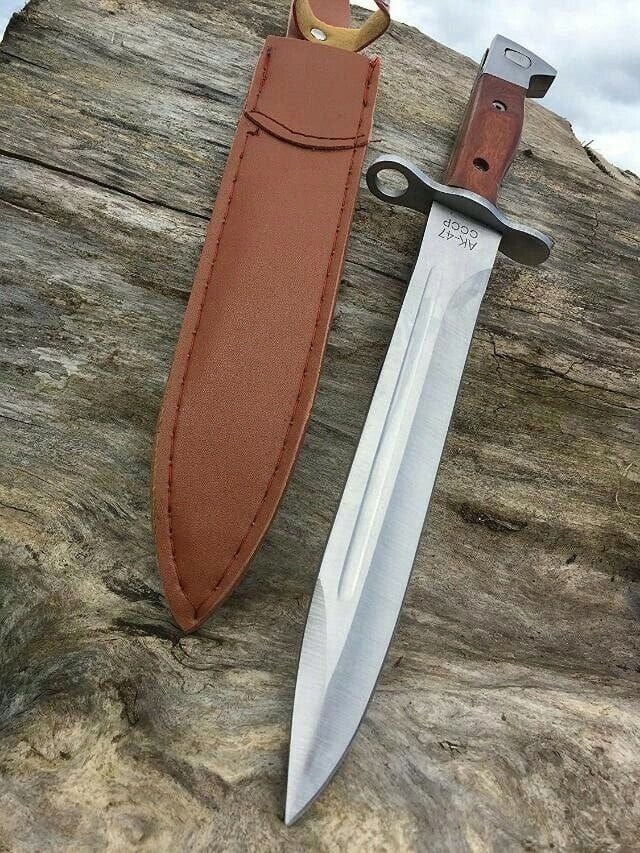 CUCHILLO BAYONETA AK47CCCP  DE ACERO ASS1 RUSSIAN CAZA CAMPING