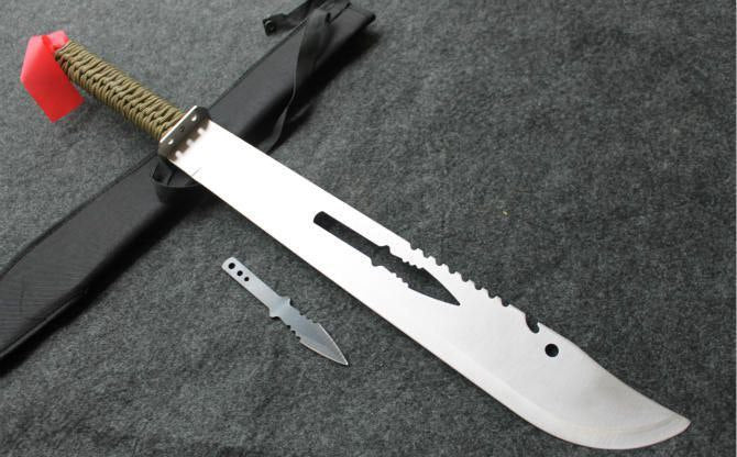 CUCHILLO MACHETE SAMURAI   MANGO PARACORD 69 CMS