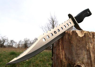 CUCHILLO RAMBO  CEOO21 17 PULGADAS XXL CON MANGO ESTRIA DIAMANTE ANTIDESLIZANTE