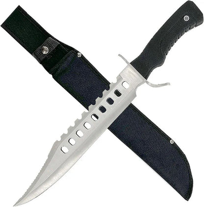 CUCHILLO RAMBO  CEOO21 17 PULGADAS XXL CON MANGO ESTRIA DIAMANTE ANTIDESLIZANTE