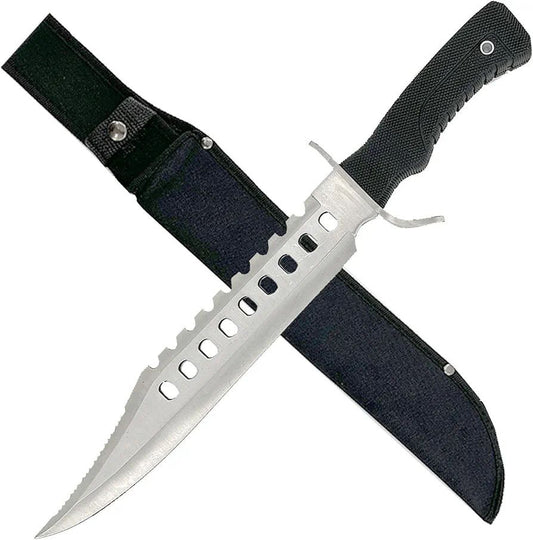 CUCHILLO RAMBO  CEOO21 17 PULGADAS XXL CON MANGO ESTRIA DIAMANTE ANTIDESLIZANTE