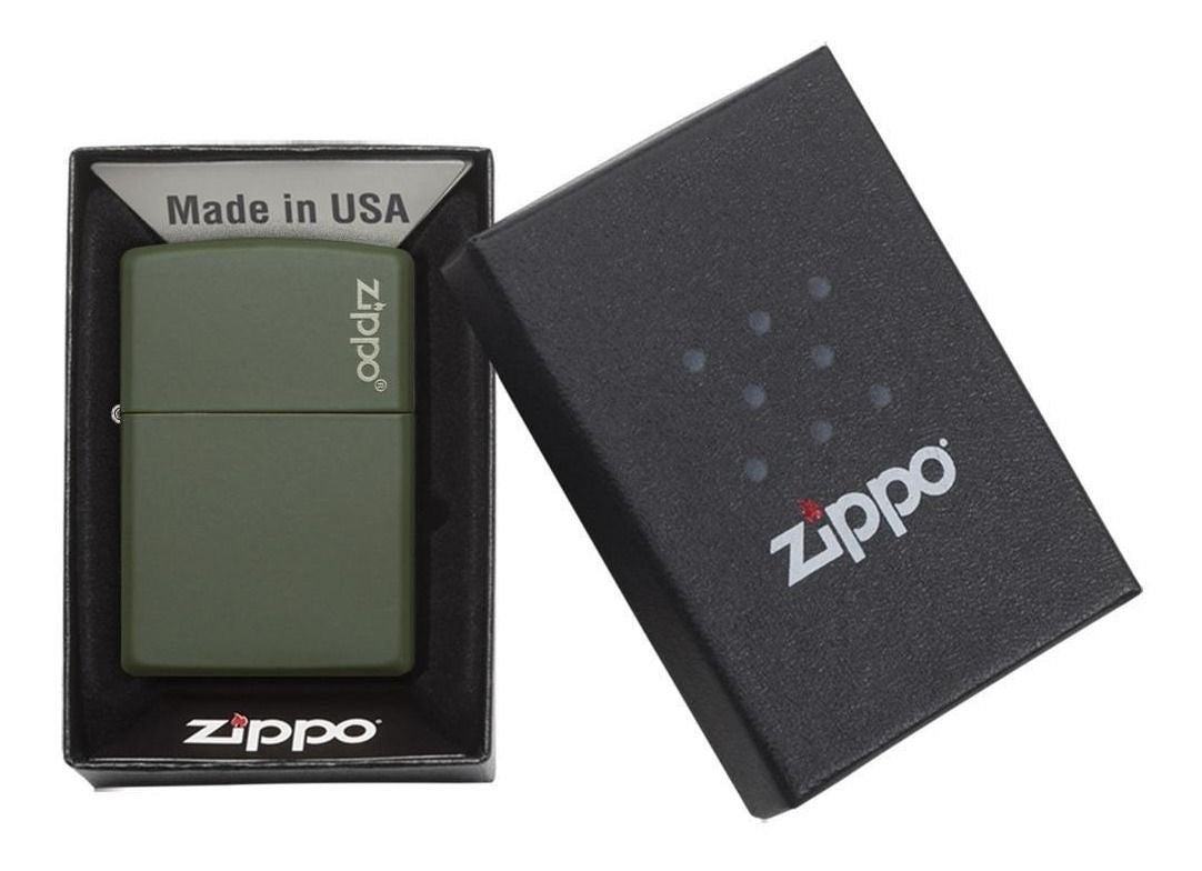 ZIPPO 221ZL CLASICO LOGO VERDE ARMY