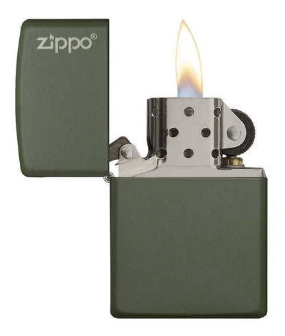 ZIPPO 221ZL CLASICO LOGO VERDE ARMY