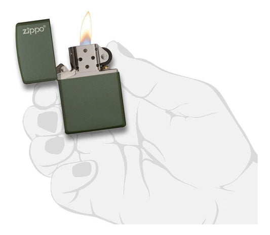 ZIPPO 221ZL CLASICO LOGO VERDE ARMY