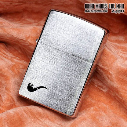 ZIPPO 200PL PIPED BRUSHED CHROME