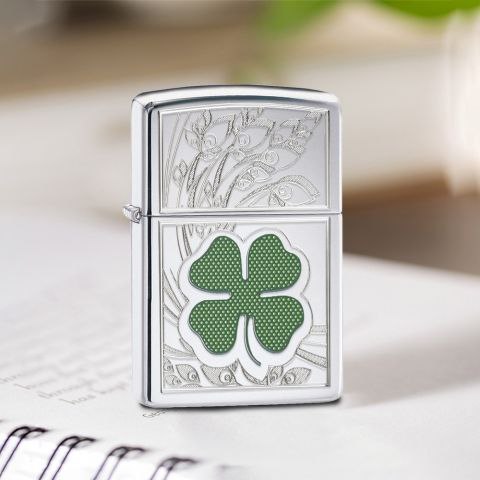 ZIPPO 24699 FOUR LEAF LUCKY CLOVER