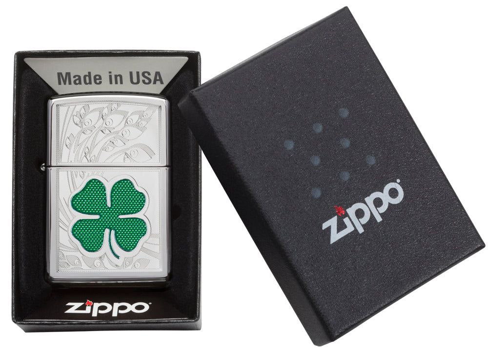 ZIPPO 24699 FOUR LEAF LUCKY CLOVER