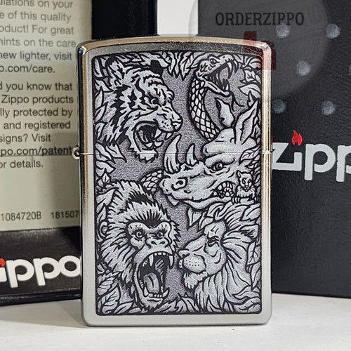 ZIPPO 48567 JUNGLE ANIMALS