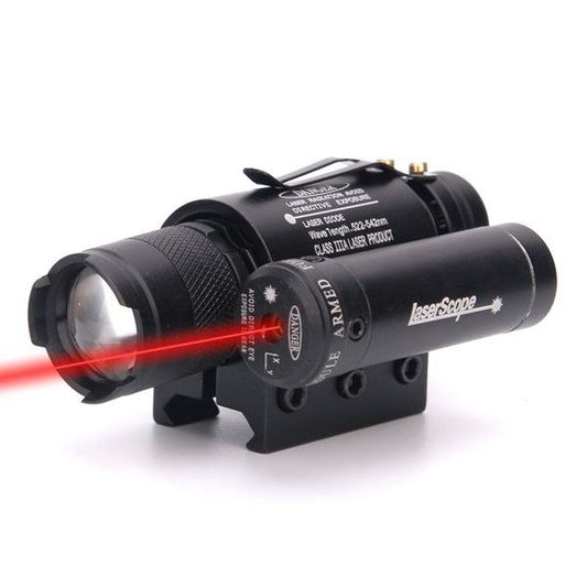 LINTERNA LASER ADAPATADOR 20MM ACCESORIO DE CACERIA DE ALCANCE VISION NOCTURNA