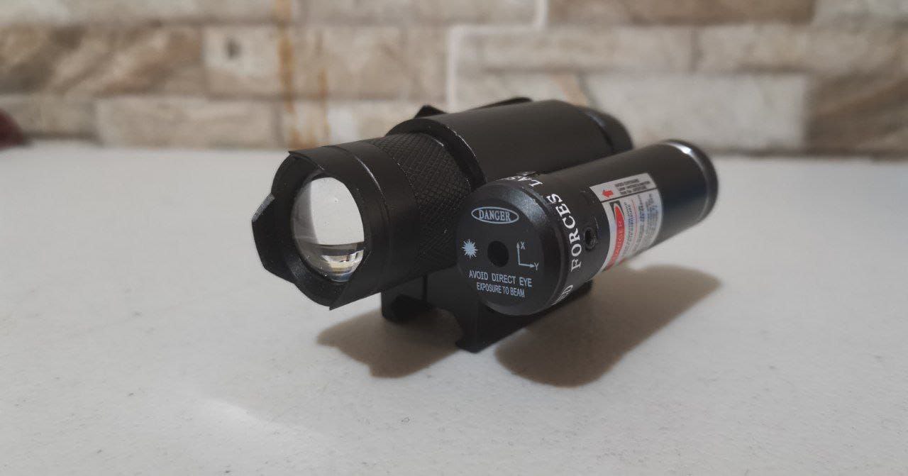 LINTERNA LASER ADAPATADOR 20MM ACCESORIO DE CACERIA DE ALCANCE VISION NOCTURNA