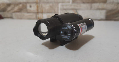 LINTERNA LASER ADAPATADOR 20MM ACCESORIO DE CACERIA DE ALCANCE VISION NOCTURNA