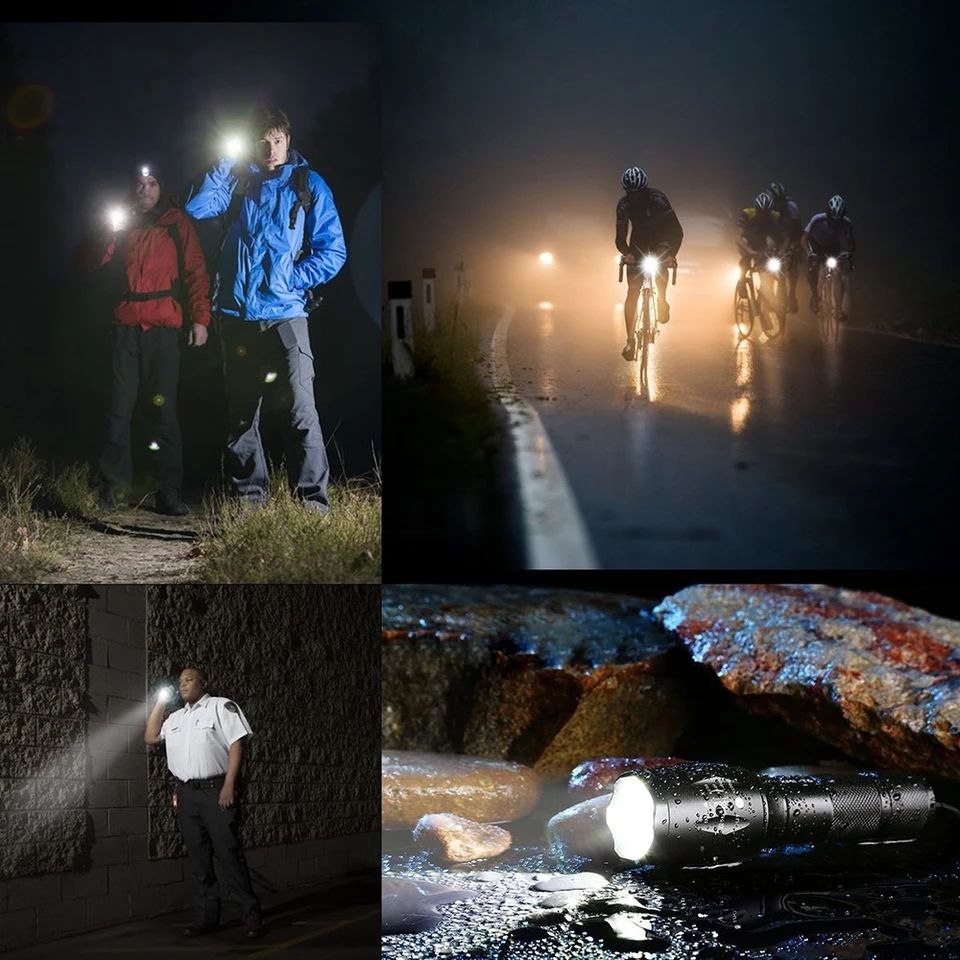 LINTERNA TACTICA HH1296 2 EN 1 LINTERNA + BASTON DE TRAFICO