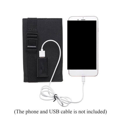 PANEL SOLAR  CARGADOR USB PORTATIL PLEGABLE 20W 12V CELULAR