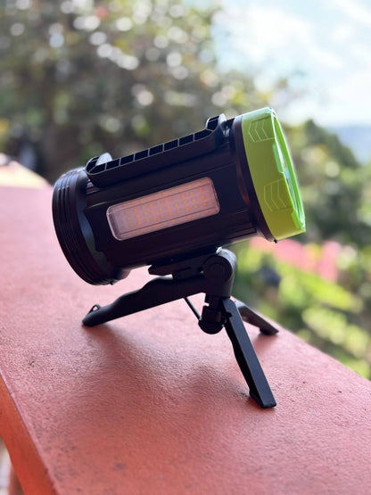 REFLECTOR/LINTERNA DE PATRULLAJE CON TRIPODE MANOS LIBRES DESMONTABLE/SOLAR RECARGABLE