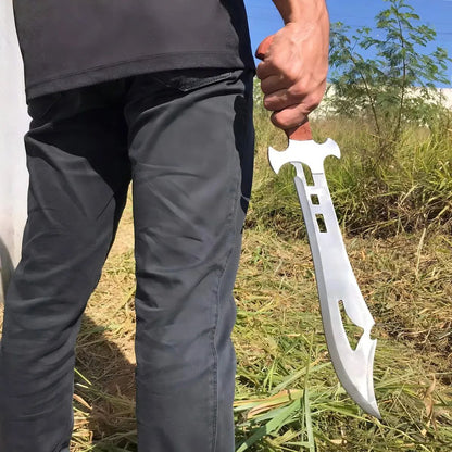 CUCHILLO MACHETE FACAO MEDIEVAL ACERO PULIDO ALTO CARBONO CUCHILLO CAZA CAMPING