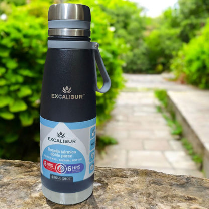 BOTELLA ISOTERMICA EXCALIBUR 650 ML MANTIENE FRIO CALIENTE 6/8 HORAS