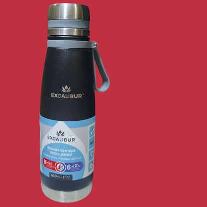 BOTELLA ISOTERMICA EXCALIBUR 650 ML MANTIENE FRIO CALIENTE 6/8 HORAS